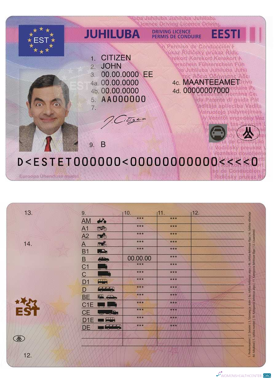 download Estonia driving license